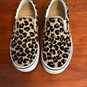 Leopard Print Slip-On Vans size 7.5